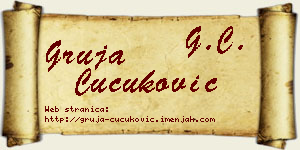 Gruja Čučuković vizit kartica